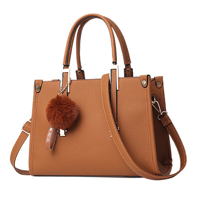 

Tailored Women Hairball Ornaments Tote Solid Sequins Handbag Purse Messenger Shoulder Bag