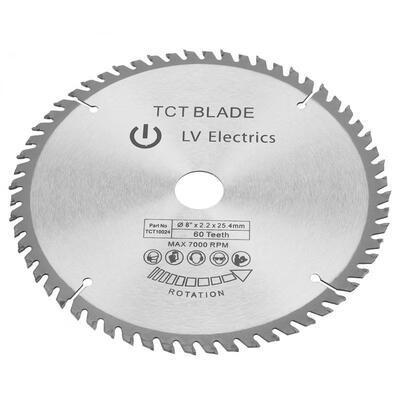 

Greensen 200mm Silver TCT Circular Saw Blade for Wood Cutting 60 Teeth 1Pcs Reduction Rings