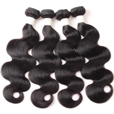 

Allove 9A Brazilian Human Hair Weave Body Wave Hair 4 Bundles