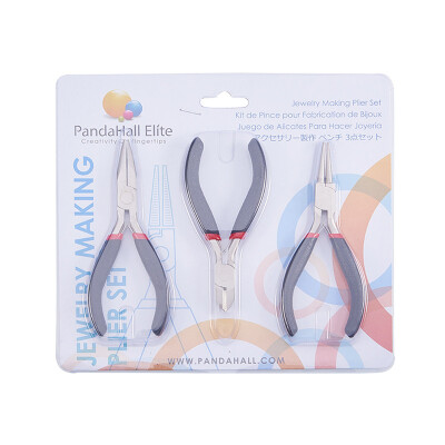 

PH PANDAHALL 3 Pieces Jewelry Plier Tool - Side Cutting Plier Round Nose Plier&Wire Cutters