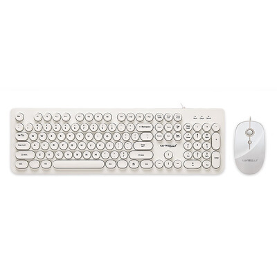 

Warwolf KM - 715 Wired Desktop Keyboard Mouse Combo 104 Keys