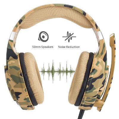 

KOTION EACH G2600 Stereo Gaming Headset Noise Cancelling Headphones Over Ear Wired Earphone with Mic LED Lights Volume Control for