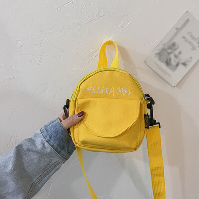 

Tailored Female Small Bag Messenger Bag Shoulder Bag Student Casual Simple Canvas Bag