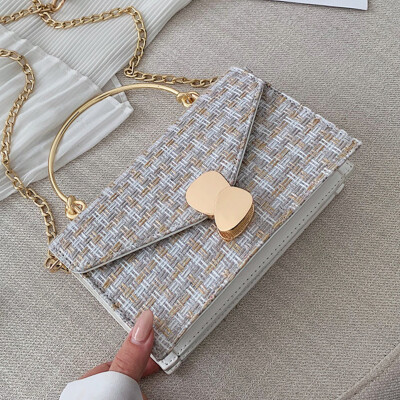 

Woven small bag women 2019 new Korean fashion Joker shoulder Messenger bag fashion handbags