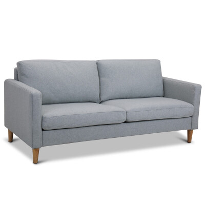 

Upholstered Modern Fabric Love Seat Sofa-Light Gray