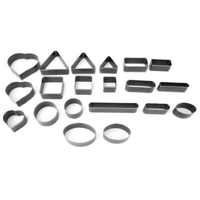 

Greensen 20pcs DIY Leather Craft Round Rectangle Heart Square Shape Label Die Hole Hollow Punch Set