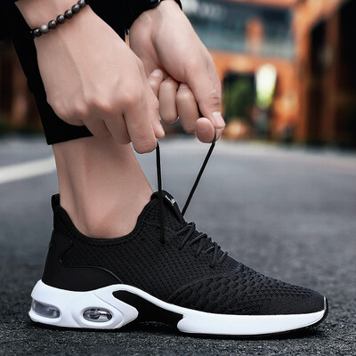 

Summer breathable mens shoes sports casual tide shoes mens outdoor travel air cushion increased versatile mesh shoes
