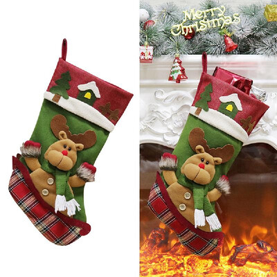 

Christmas New Style Creative Christmas Socks Gift Bag Christmas Tree Pendant Christmas Decoration For Christmas Party Decorating
