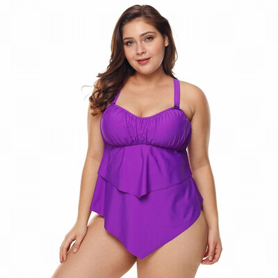 

Womens Swimwear two-piece split slimming Plus Size swimwear