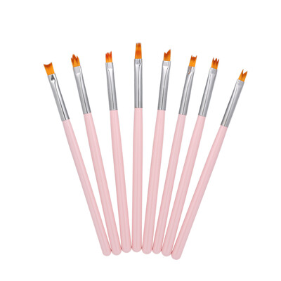 

SOCHEAL 8PcsSet Nail Art Drawing Brushes DIY Petal Flower Gradient Painting Pen Manicure Tools