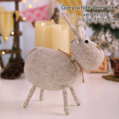 

Christmas Decoration Innovative Wool Felt Handmade Deer Doll Gift Hotel Shopping Mall Window Wedding Home Decoration Accessories
