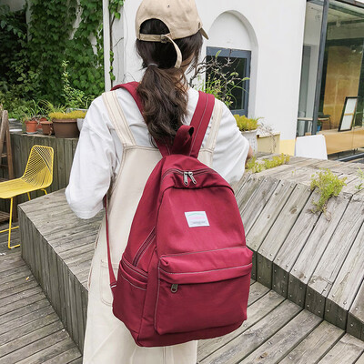 

Korean version of high school schoolbag girls feel the ancient girl backpack inswind Baidu University Mori Department shoulder bag