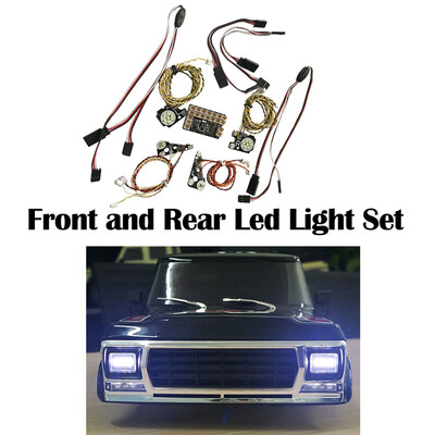 

Siaonvr Front & Rear Led Light Set for TRAXXAS TRX4 Ford Bronco Ranger RC Car Upgrade
