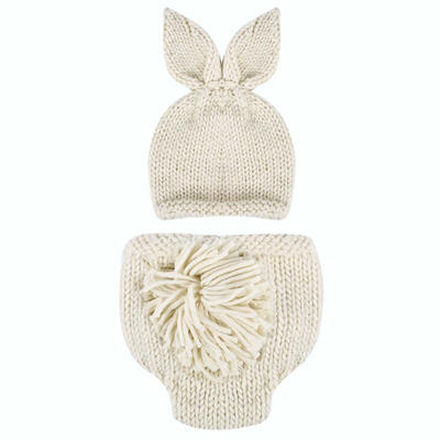 

Newborn Baby Sweater Suits Girl Boy Wool Knit Costume Photograph Props