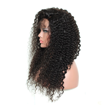 

Dolago virgin Curly 360 Lace Frontal Wig Pre Plucked With Baby Hair 180 Density Lace Front Brazilian Human Hair Wigs