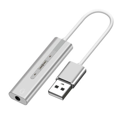 

2 in 1 External Sound Card USB to 35mm Jack Headset Microphone Adapter