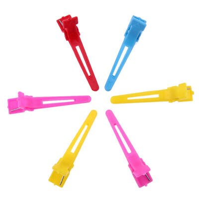 

50pcs Multicolor Plastic Duckbill Positioning Hairpin DIY Hair Tools
