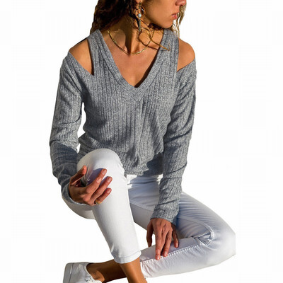 

Slim T-shirt bottoming shirt V-neck long-sleeved shirt