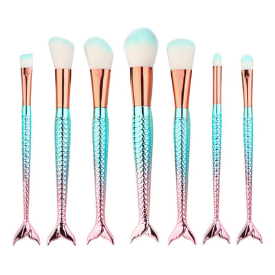 

Toponeto 7PCS Make Up Foundation Eyebrow Eyeliner Blush Cosmetic Concealer Brushes