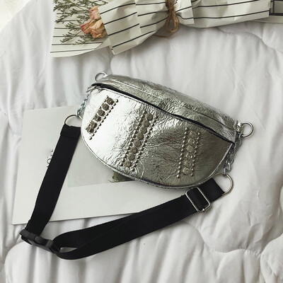 

Tailored Fashion Ladies Bright Diamonds Versatile Waist Bag Messenger Bag Shoulder Bag