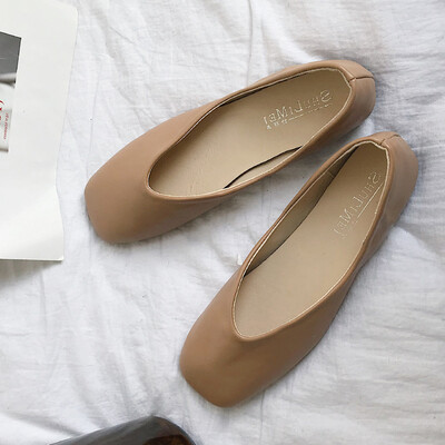 

Grandmas shoes womens spring retro England style style shallow-mouth flat-bottomed single-shoe chic Korean-style