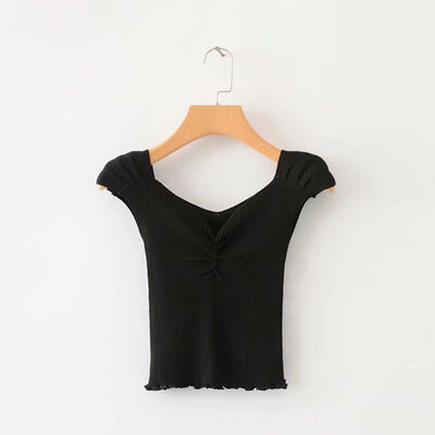 

Women Summer V-Collar Tube Wrapped Chest Slim Knitting Vest Bottoming Stretch Sling Bottoming Camisole
