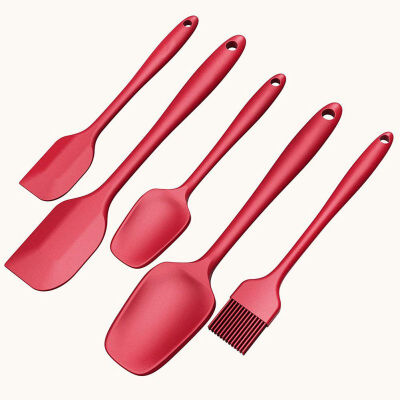 

Silicone Spatula Heat-resistant Soup Spoon Tong Non-stick Special Cooking Shovel Oil Brush Kitchen Utensils Set Bakery Accessory