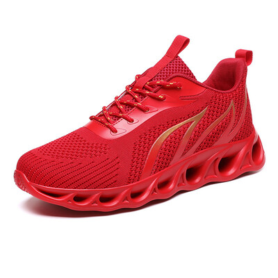

Breathable flying woven smoldering shoes mens blade sneakers casual small white shoes lightweight running shoes net red old shoes men