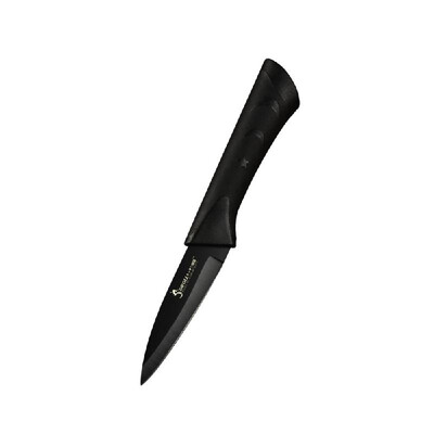 

Black P-lastic Horseshoe Stainless Steel Cutter Chef Cut Meat Universal Peel Bread Chopping Fruit Slicing Cutter Set