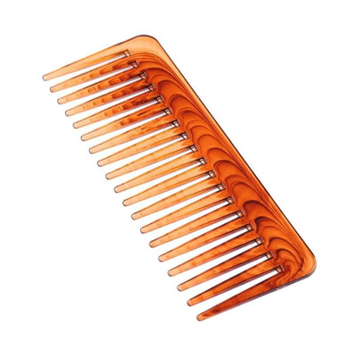 

Wide Tooth Comb Brown Plastic Large Wide Hair Comb Hair Care Styling Tools