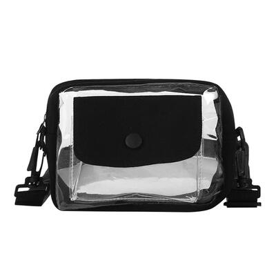 

Crossbody Messenger Handbags Women Transparent PVC Canvas Shoulder Bags