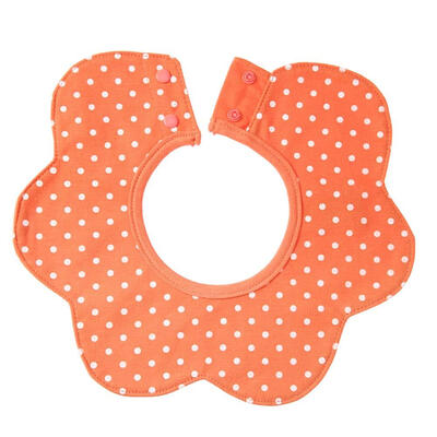 

Infant Cute Dot Bibs 4-Layer Round 360 Degree Rotation Baby Feeding Towel