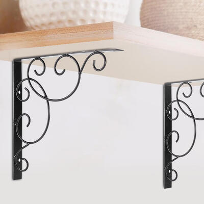 

Greensen 2Pcs Antique Style Rustproof Iron Wall Mounted Shelf  Shaped Bracket Support Iron Shelf Bracket  Shelf Brackets
