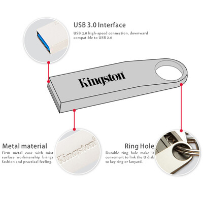 

Genuine Original Kingston 100 MB s High Speed Data Transfer DT SE9 G2 USB 30 Metal Flash Pen Drive U Disk External Storage Memo