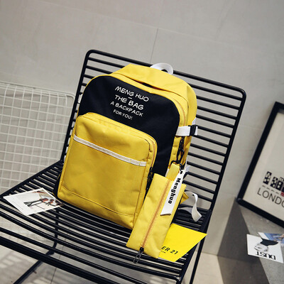 

Korean version of high school ins wind backpack large capacity shoulder bag Chaozhou brand junior high school girls