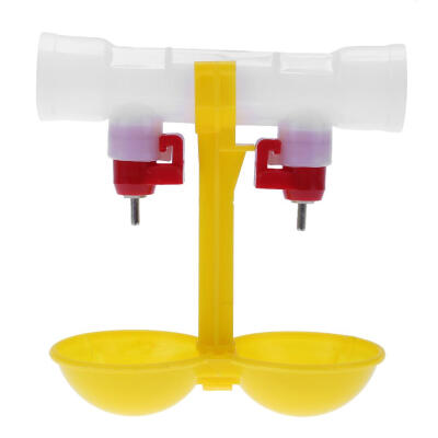 

Double Outlet Drinking Hanging Chickens Cups Nipple Drinker Poultry Waterer