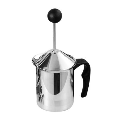 

Stainless Steel Manual Milk Foamer Drink Mixer Double Spring Whisk Head