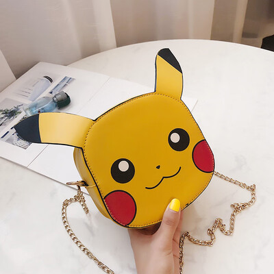

2019 new cute child fun than Kaqiu girl shoulder bag tide casual fashion cartoon monster chain messenger bag
