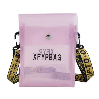 

Unisex Transparent Mini Shoulder Bag Women Small Phone Purse Crossbody Bag