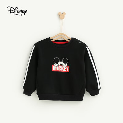 

Disney Disney childrens clothing boy child thick warm knitted not velvet sweater fashion baby clothes 2019 winter DA941EE11 carbon black 120