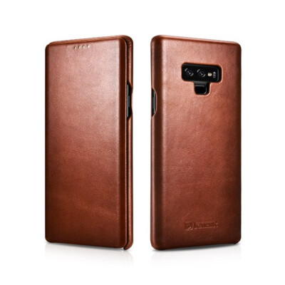 

ICARER Real Leather for Samsung Note 9 Handmade Retro Genuine Leather Case For Samsung Galaxy Note9 Vintage Leather Case For Note9