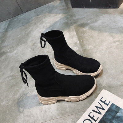 

Boots children autumn boots elastic socks Korean version of thick muffin womens boots sports boots thin boots