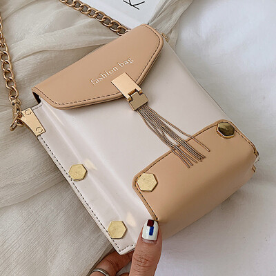 

On the new female 2019 new Korean style chain shoulder Messenger bag fashion sense Joker small square bag