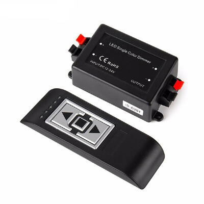 

3-key RF Cordless 12-24V Light-emitting Diode Dimmer Controller for 3528 5050 Monochrome Light-strip 12V 96W 24V 192W
