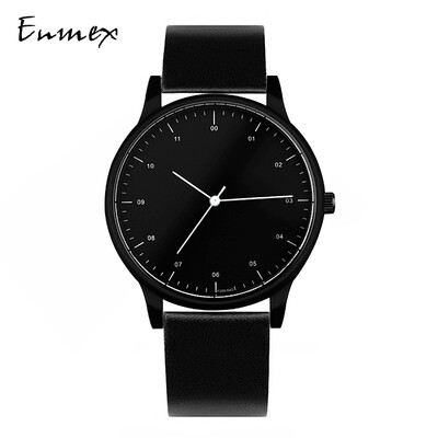 

Enmex European&American Fashion Watch Temperament Simple Aesthetics Simple Two-pin Calendar Watch