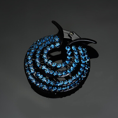

〖Follure〗Women Ladies Hair Clips Nest Rhinestone Hairpin Ponytail Bun Holder Accessory