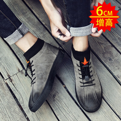 

Mens shoes autumn Joker casual canvas shoes Korean fashion shoes youth tide shoes