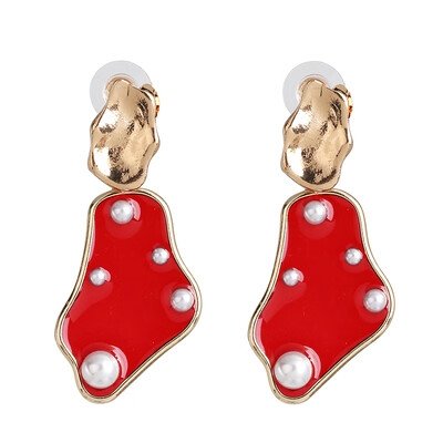 

Fashion cute pearl Crystal Dangle Drop Earrings Women Hanging Earrings Girls Indian Bridal Party Statement Jewelry Wholesale