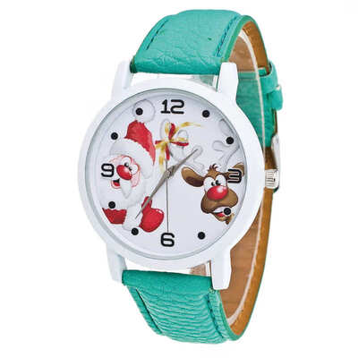 

Simple Womens Watches Best Sellers Fashion Santa Claus Pattern Watch De Luxe Marque Montre Femmes De Quartz Clock