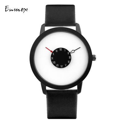 

Festival gift Enmex subverts the creative perspective of the second hand watch handstand hands simple watch